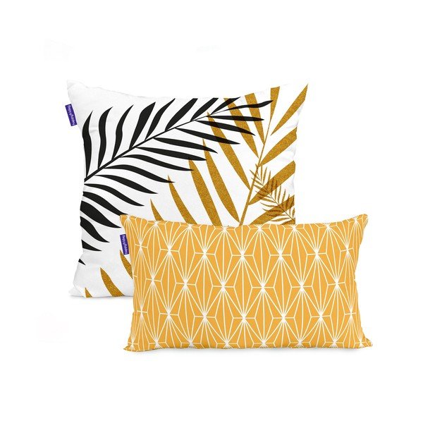 Комплект от 2 калъфки за възглавници 50x50 cm Foliage - Blanc