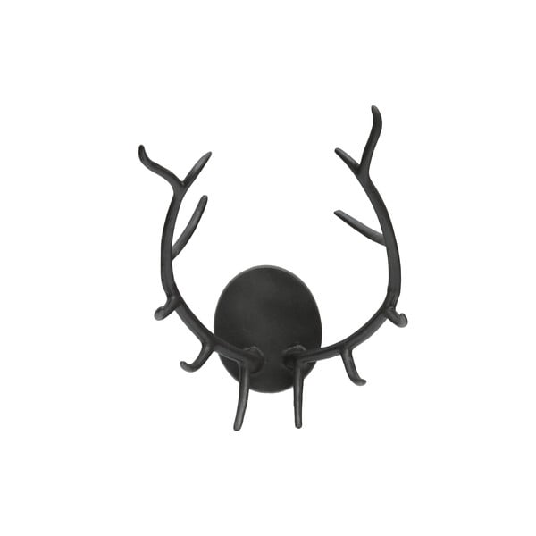 Черна декорация за стена във формата на еленов рог Antler - BePureHome