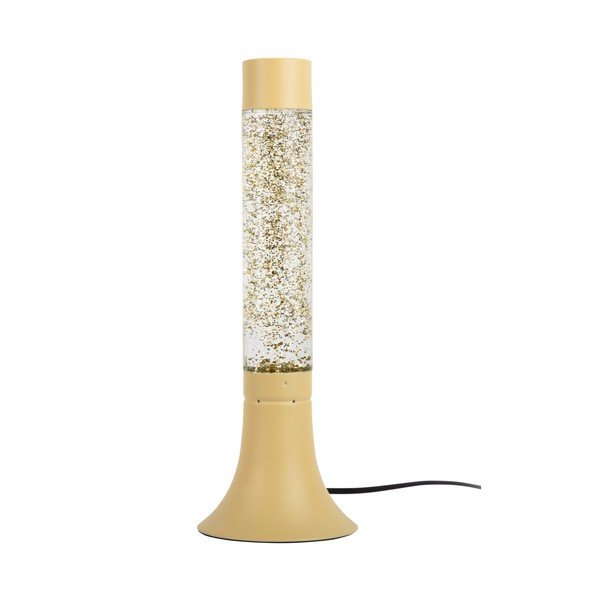 Светложълта настолна лампа със стъклен абажур (височина 37,5 cm) Astro Glittler – Leitmotiv