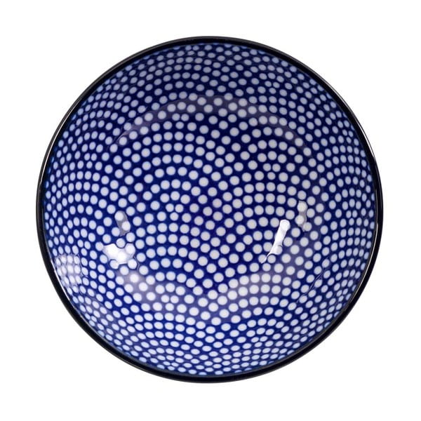 Синя и бяла чиния Nippon Dot, ø 9,5 cm - Tokyo Design Studio