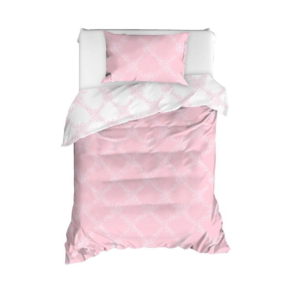 Спално бельо от памук ранфорс Nadine Pink, 140 x 200 cm - Mijolnir