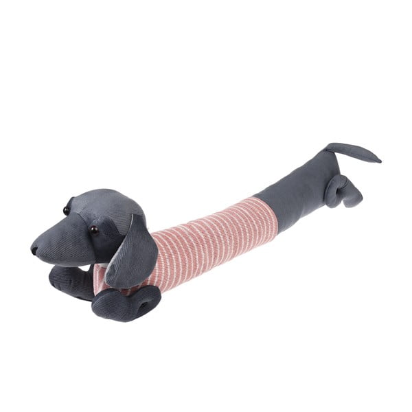Розово-сиво уплътнение за врата 17x76 cm Sausage Dog – Rex London