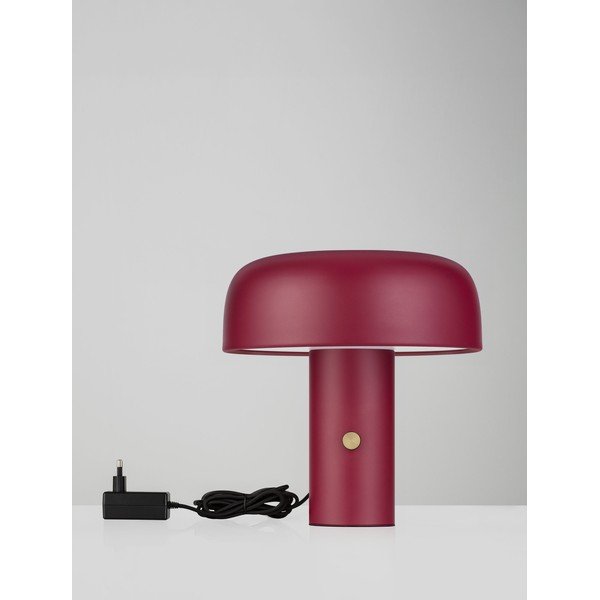 Бордо метална LED затъмняваща се настолна лампа (височина 31 cm) Noelia – Nova Luce-image-2