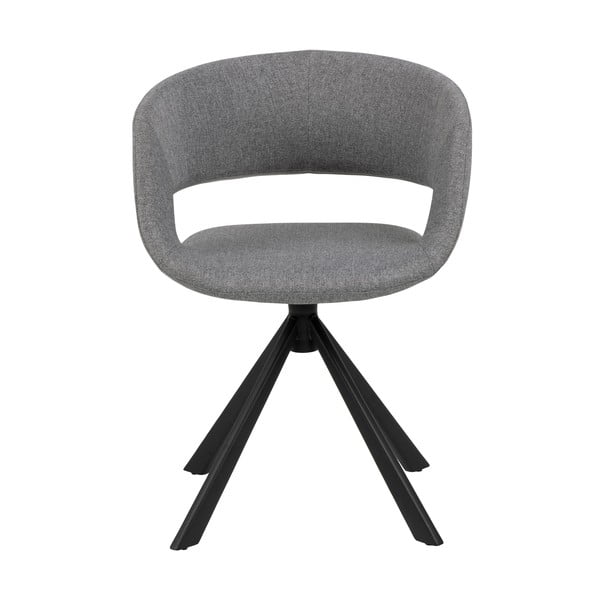 Сив въртящ се трапезен стол Grace - Actona-image-2