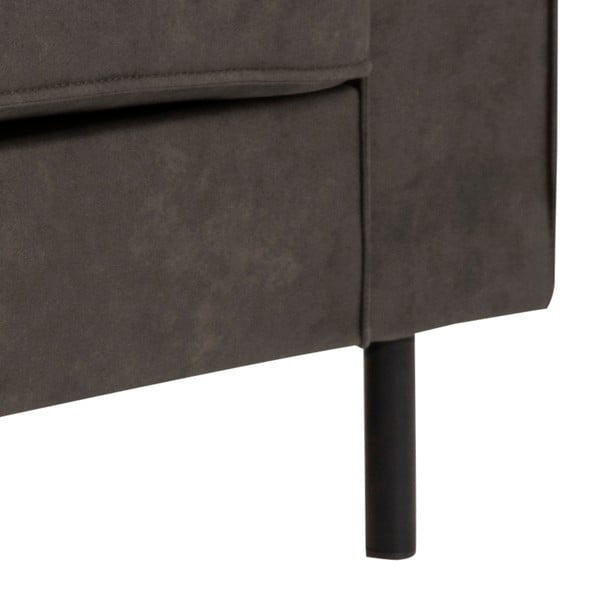 Антрацитно сив диван от изкуствена кожа , 193 см Jesolo - Actona-image-2