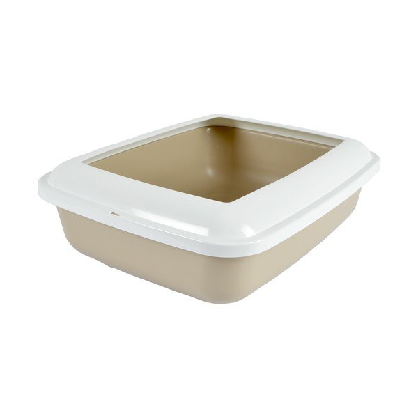 Бежова котешка тоалетна 42x51 cm – Love Story