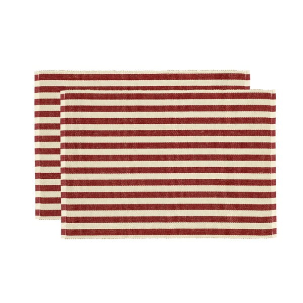 Подложки за хранене в комплект от 2 бр. със смес от юта 33x48 cm Statement Stripe – Södahl