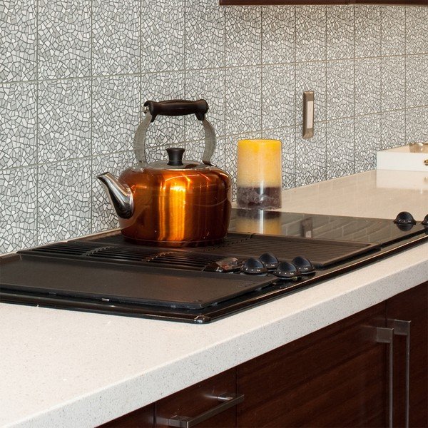 Комплект от 24 стикера за стена Cement Tile Stickers Terrazzo Waldo, 15 x 15 cm - Ambiance-image-2
