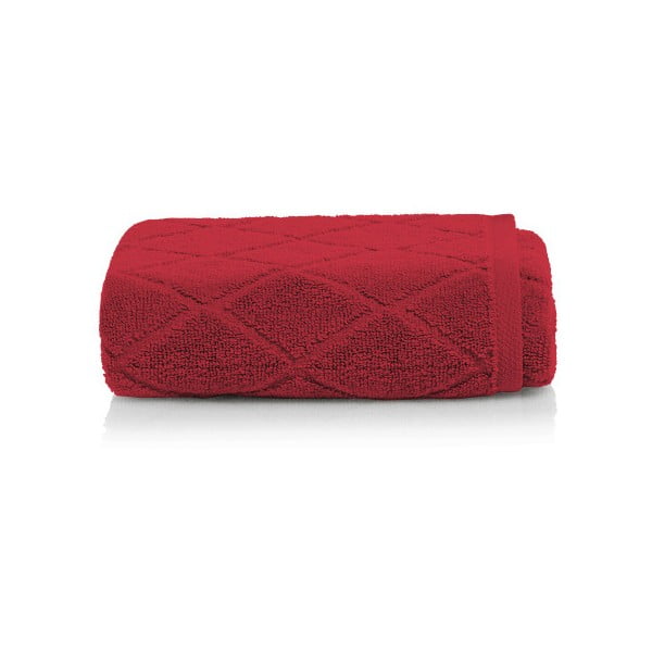 Červený bavlněný ručník Maison Carezza Livorno, 50 x 90 cm