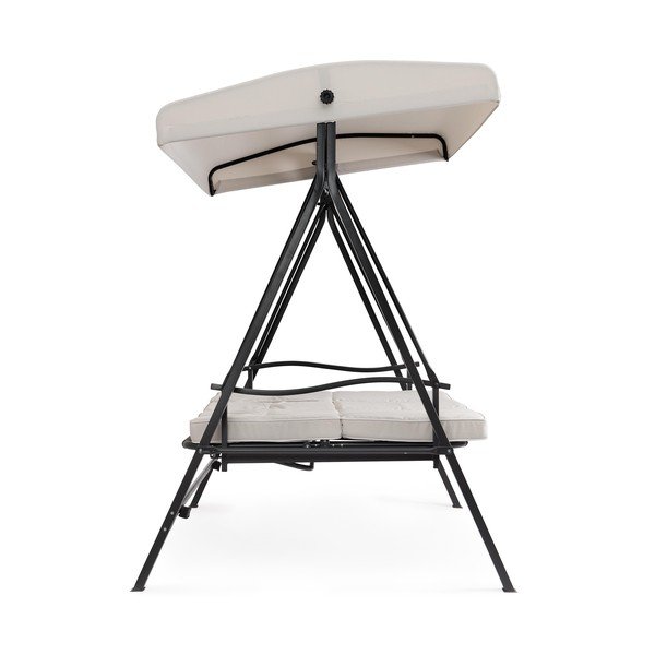 Антрацитна/бежова градинска люлка метална Taurus – Bizzotto-image-4