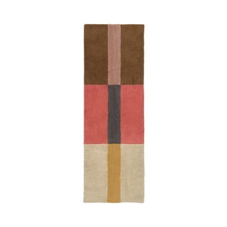 Ръчно изработена вълнена пътека 80x230 cm Chroma Spiced Coral – Lorena Canals