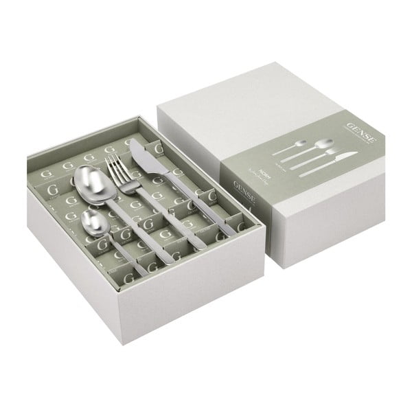 Прибори за хранене от неръждаема стомана в сребрист цвят 16 бр. Norm – Gense-image-3