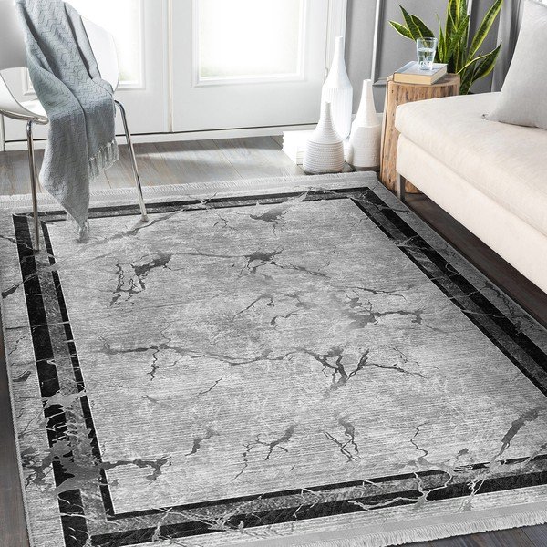 Сив килим 80x200 cm - Mila Home-image-1