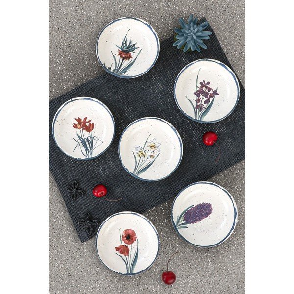 Комплект от 6 керамични десертни чинии, ø 13 cm - My Ceramic-image-1