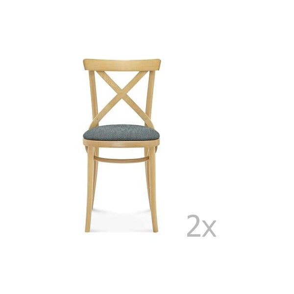 Sada 2 dřevěných židlí Fameg Kjeld