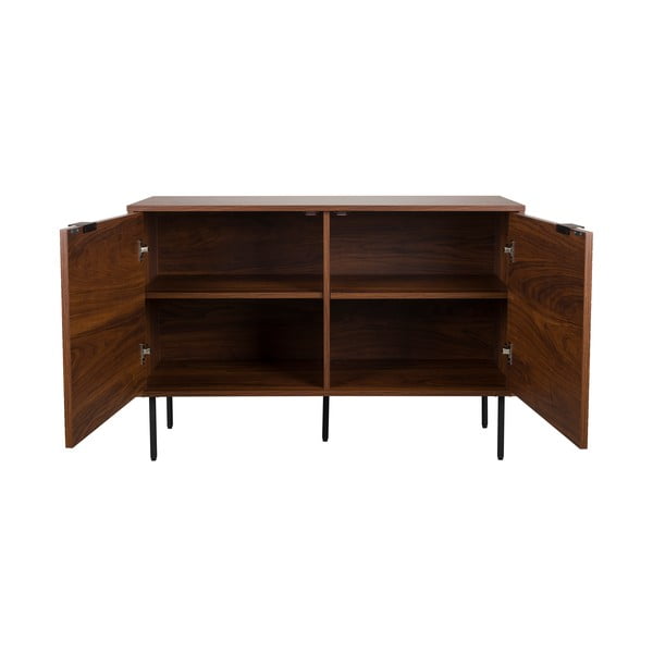 Кафяв скрин от декор от орех 110x74x40 cm Stripes – White Label-image-2