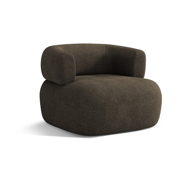 Кафяво кресло от букле Jenny – Micadoni Home