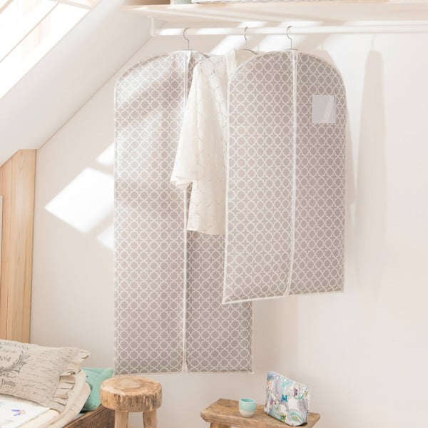 Бежова чанта за окачване на рокля, височина 137 cm - Compactor-image-1