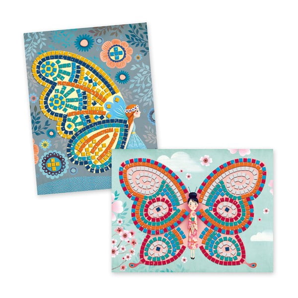 Творчески комплект за деца Блестящи пеперуди - Djeco
