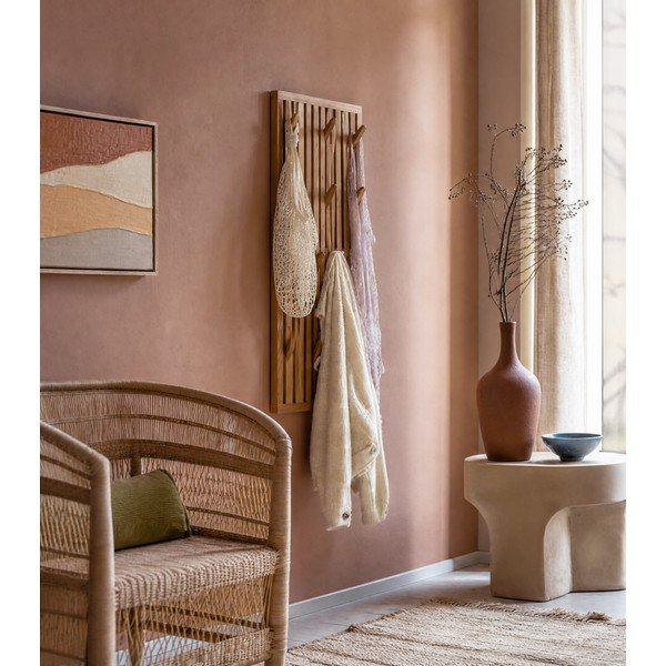 Панел за окачване от масивен дъб в естествен цвят 46x100x8 cm Parco – Spinder Design-image-1