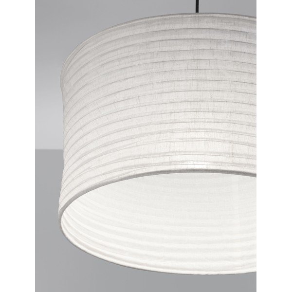Бяло ленено висящо осветително тяло ø 50 cm Linnet – Nova Luce-image-4