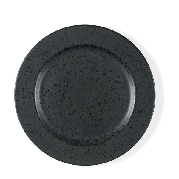 Десертна чиния от черен фаянс Basics Black, ⌀ 22 cm - Bitz