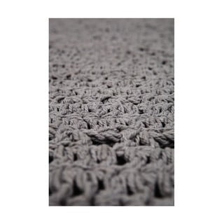 Сив памучен килим с ръчна кука , ⌀ 120 cm Alma - Nattiot