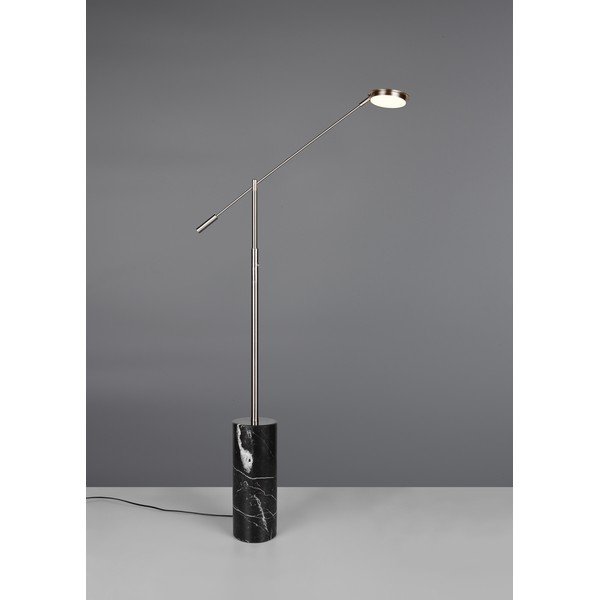 LED подова лампа в черен и сребрист цвят (височина 145 cm) Fiore – Trio Select-image-1