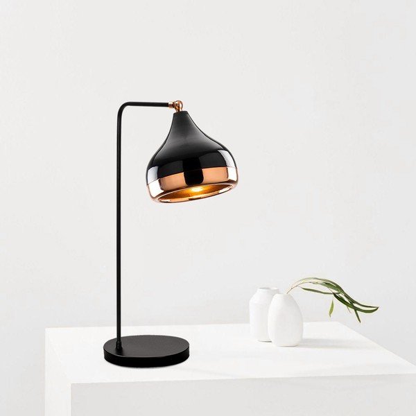 Настолна лампа в черно-меден цвят Yildo - Opviq lights-image-4