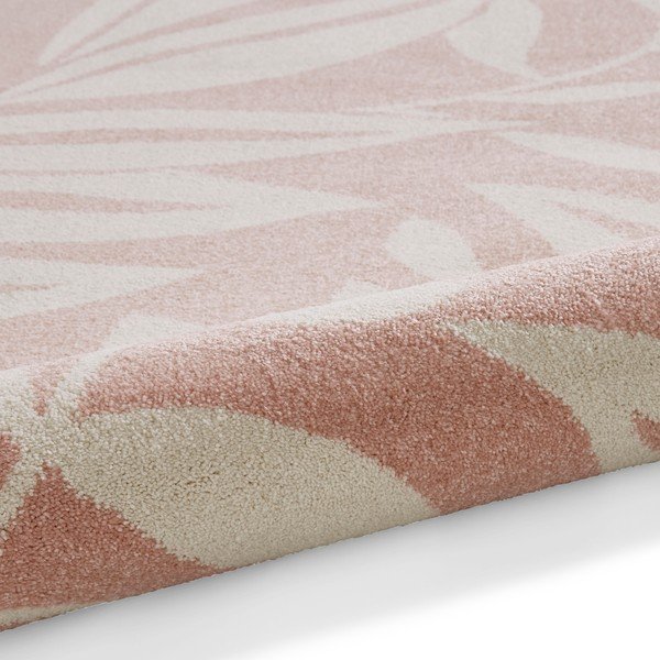 Светлорозов килим 160x230 cm Sorral Leaves  – Catherine Lansfield-image-3