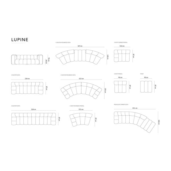 Черна табуретка Lupine - Micadoni Home-image-4