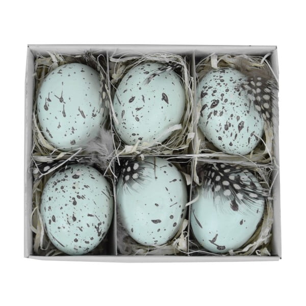 Sada 6 dekorativních vajíček Ego Dekor, 45 x 11,5 cm