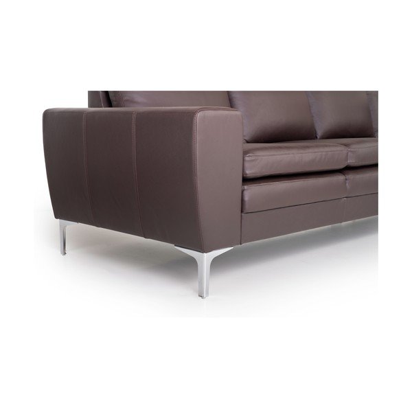 Кафяв кожен диван Twigo, 227 cm - Scandic-image-2