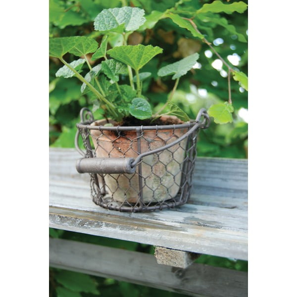 Теракотена ръчно изработена саксия за цветя ø 12 cm – Esschert Design-image-1