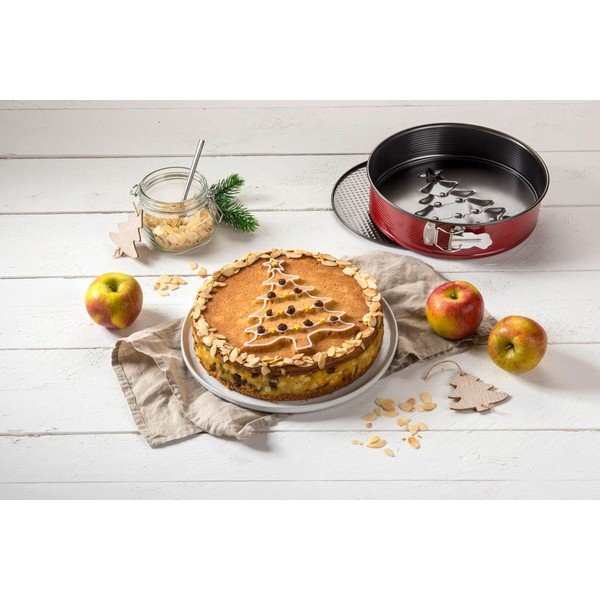 Червена стоманена форма за торта, ø 26 cm Sparkling Christmas - Zenker-image-1