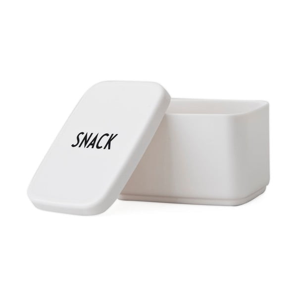 Бяла кутия за закуски, 8,2 x 6,8 cm - Design Letters