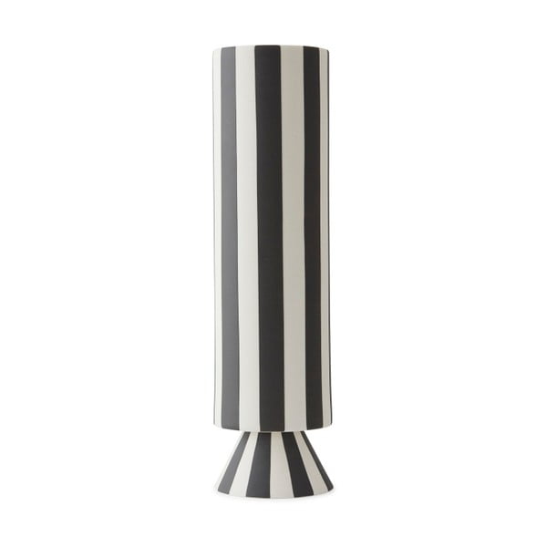 Черно-бяла керамична ваза Toppu - OYOY