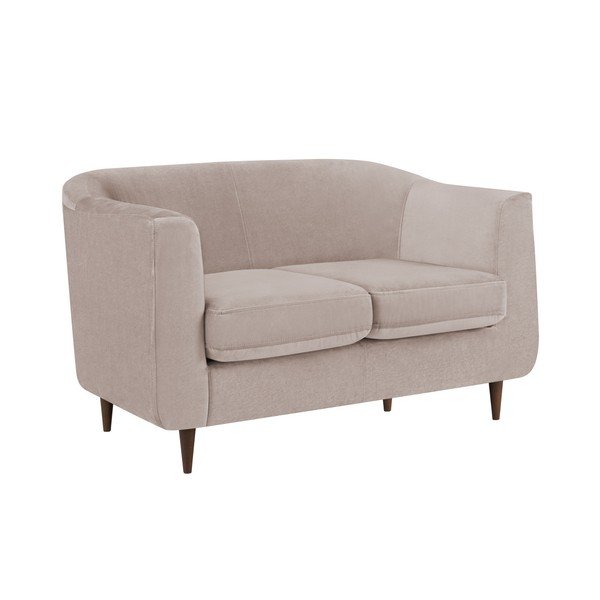 Béžová sametová pohovka Kooko Home Glam, 125 cm-image-4