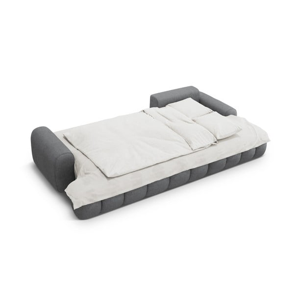 Сив сгъваем/с място за съхранение ъглов диван (десен ъгъл) Linz – Cosmopolitan Design-image-4