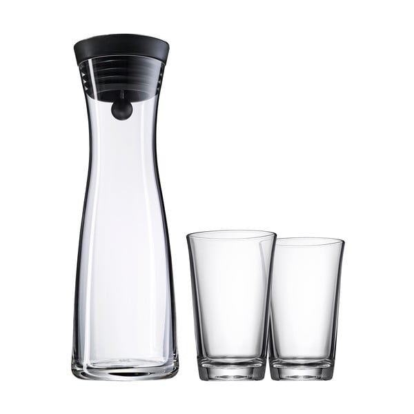 Комплект от стъклен декантер и 2 чаши Basic - WMF