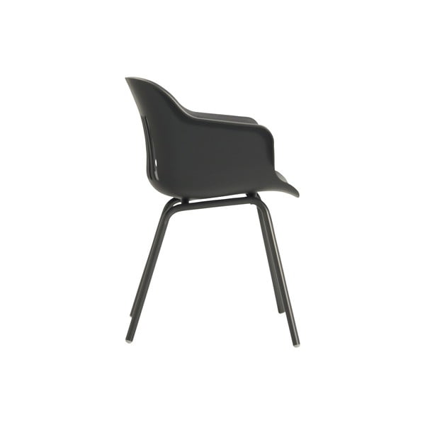 Тъмносиви пластмасови градински столове в комплект от 2 броя Jill Rondo - Hartman-image-3