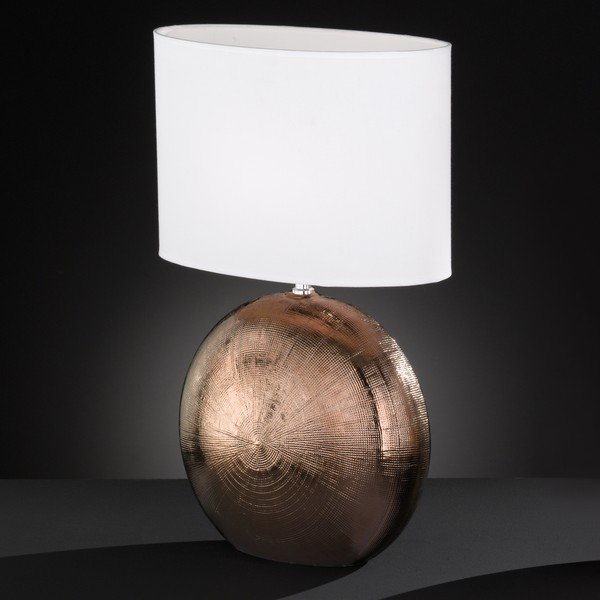 Бяло-кафява настолна лампа, височина 53 cm Foro - Fischer & Honsel-image-2