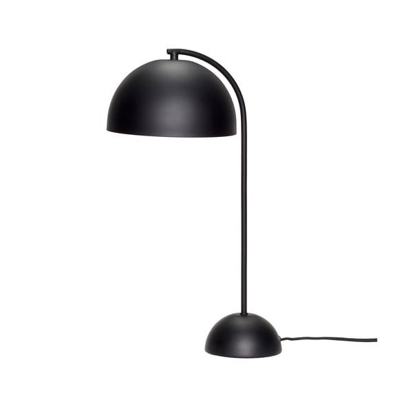 Черна метална настолна лампа Puro - Hübsch