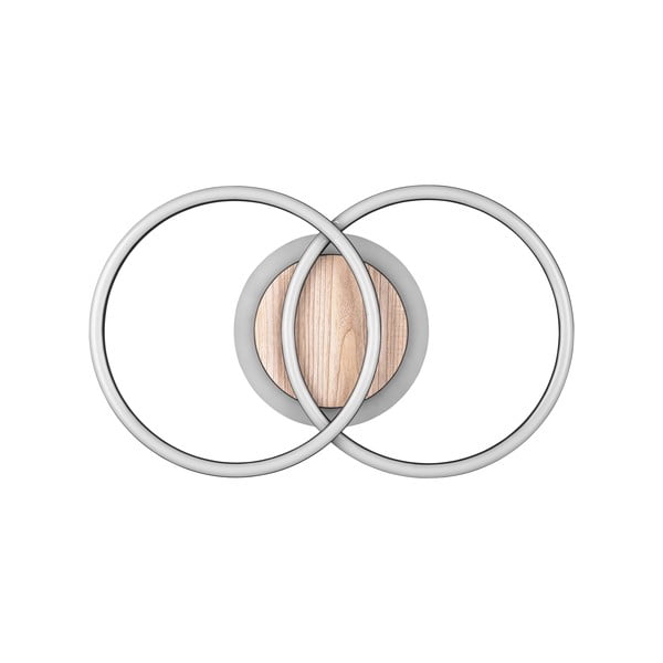 Черно-кафяво LED осветително тяло за таван с възможност за димиране 28x46 cm Giro - Reality-image-4