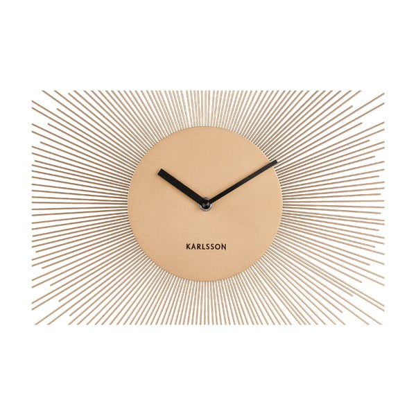 Стенен часовник в златист цвят, ø 45 cm Peony - Karlsson-image-1