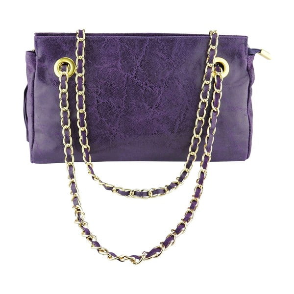 Kožená kabelka Ornella Purple