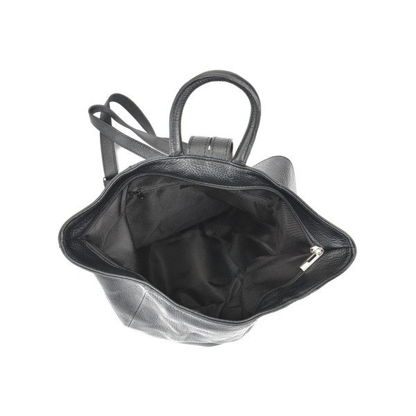 Černý kožený batoh Anna Luchini Makna-image-3
