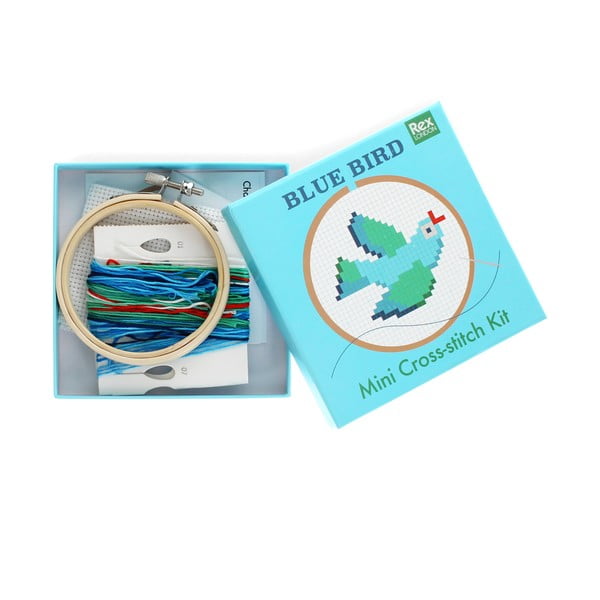 Творчески комплект Cross-stitch Kit Blue Bird – Rex London-image-2