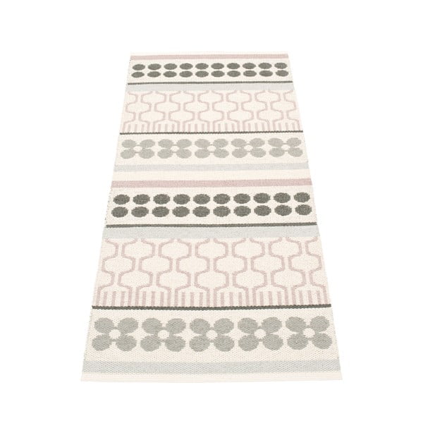 Светлорозова и сива пътека за открито и закрито 70x180 cm Asta Pale Rose – Pappelina-image-1