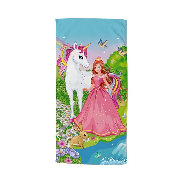 Детска кадифена плажна кърпа 75x150 cm Fairytale – Good Morning